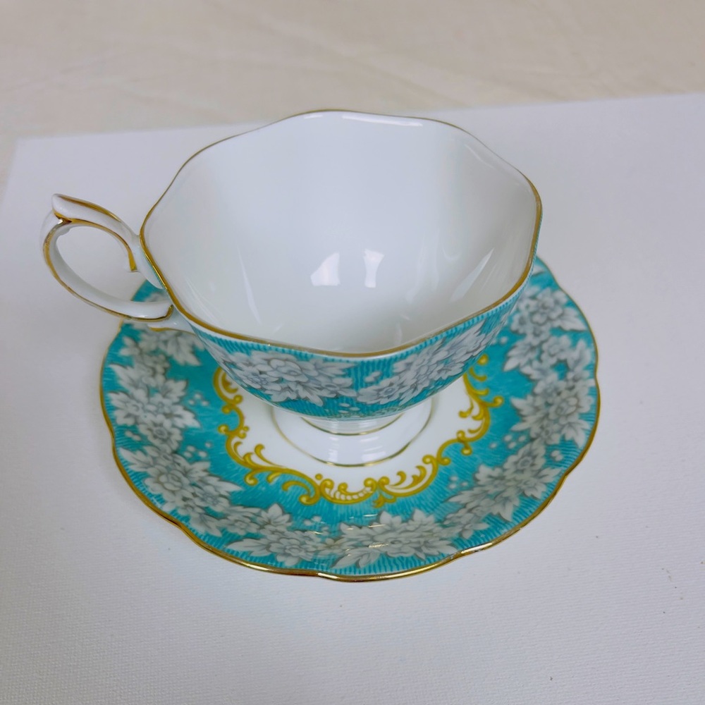 Vintage Royal Albert footed bone china tea cup and saucer